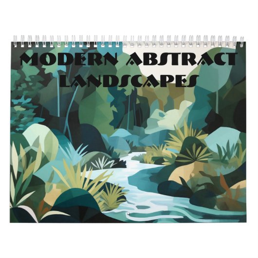 Moderne Abstrakte Landschaften Kalender (Titelbild)