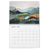 Moderne Abstrakte Landschaften Kalender (Feb 2027)