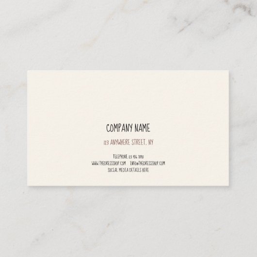 Moderne Abstrakte Landschaftsformen Visitenkarte (Rückseite)