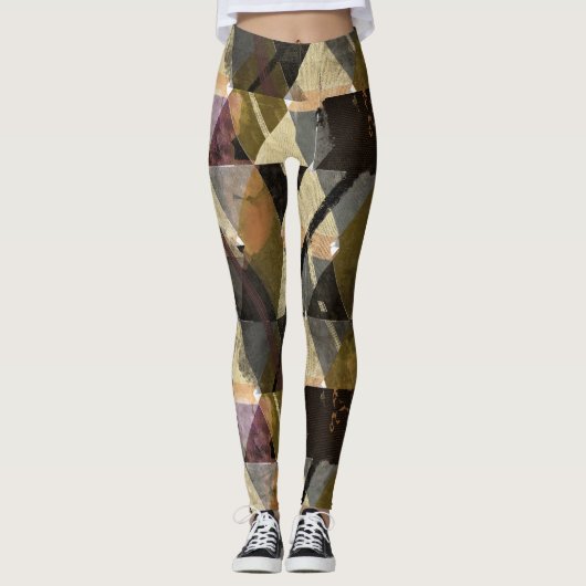 Moderne abstrakte Leggings (Vorderseite)