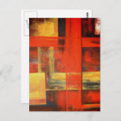 Moderne Abstrakte Leinwand Malerei Art Postkarte (Vorne/Hinten)