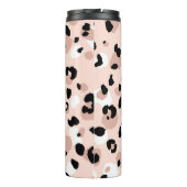 Moderne abstrakte Leoparden-Tierdrucke Thermosbecher (Rückseite)