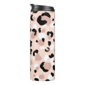 Moderne abstrakte Leoparden-Tierdrucke Thermosbecher (Nach rechts gedreht)