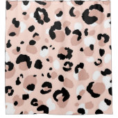 Moderne Abstrakte Leopardendrucke Duschvorhang (Vorderseite)