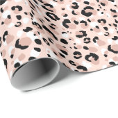 Moderne Abstrakte Leopardendrucke Geschenkpapier (Rolleneckpunkt)