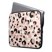 Moderne Abstrakte Leopardendrucke Laptopschutzhülle (Vorderseite Links)
