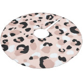 Moderne Abstrakte Leopardendrucke Polyester Weihnachtsbaumdecke (Schrägansicht)