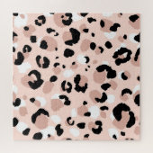 Moderne Abstrakte Leopardendrucke Puzzle (Horizontal)