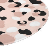 Moderne Abstrakte Leopardendrucke Schneidebrett (Ecke)