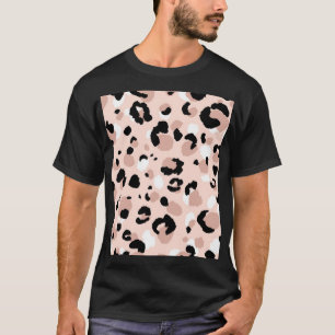 Moderne Abstrakte Leopardendrucke T-Shirt