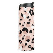Moderne Abstrakte Leopardendrucke Thermosbecher (Nach links gedreht)