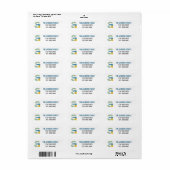 Moderne Abstrakte Letter-A-Monogramm-Anfangsadress (Vorne)