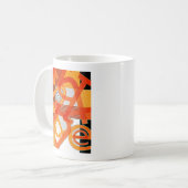 Moderne Abstrakte Letter Art Tasse von Heard_ (Vorderseite Links)