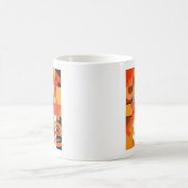 Moderne Abstrakte Letter Art Tasse von Heard_ (Mittel)