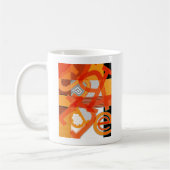 Moderne Abstrakte Letter Art Tasse von Heard_ (Links)