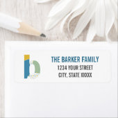 Moderne Abstrakte Letter-B-Monogramm-Anfangsadress (Insitu)