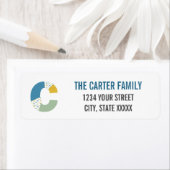 Moderne Abstrakte Letter-C-Monogramm-Anfangsadress (Insitu)