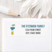 Moderne Abstrakte Letter-F-Monogramm-Anfangsadress (Insitu)