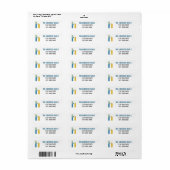 Moderne Abstrakte Letter H Monogram-Anfangsadresse (Vorne)