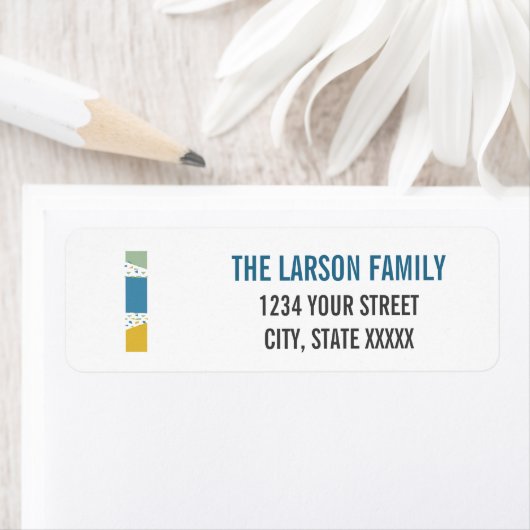 Moderne Abstrakte Letter L Monogram-Anfangsadresse (Insitu)