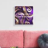 Moderne Abstrakte Lila Leinwand (Insitu (Wohnzimmer))