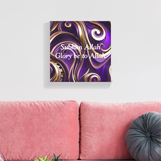 Moderne Abstrakte Lila Leinwand (Insitu (Wohnzimmer))