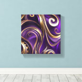 Moderne Abstrakte Lila Leinwand (Insitu (Holzboden))