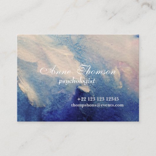 Moderne Abstrakte Lila Visitenkarte (Vorderseite)