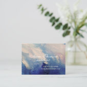 Moderne Abstrakte Lila Visitenkarte (Stehend Vorderseite)