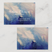 Moderne Abstrakte Lila Visitenkarte (Vorne/Hinten)