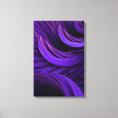 Moderne Abstrakte Lila Wirbel Moderne Kunst Leinwanddruck (Vorderseite)