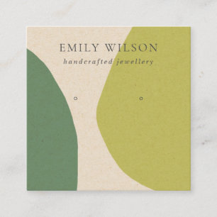 MODERNE ABSTRAKTE LIME GREEN KRA ART ERRING DISPLA QUADRATISCHE VISITENKARTE