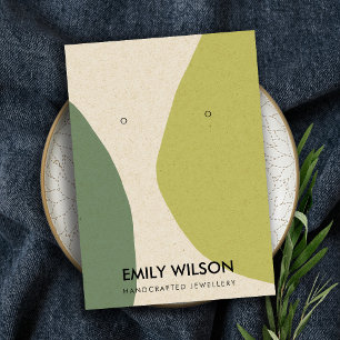 MODERNE ABSTRAKTE LIME GREEN KRA ART ERRING DISPLA VISITENKARTE