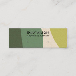 MODERNE ABSTRAKTE LIME GREEN KRAFT ART STUD DISPLA MINI VISITENKARTE