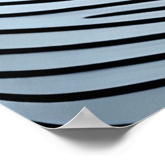 Moderne Abstrakte, lineare, rosa graue Linien Poster (Ecke)