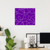 Moderne Abstrakte Linie Kunst, Dichtung und Musik Poster (Heimbüro)