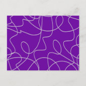 Moderne Abstrakte Linie Kunst, Dichtung und Musik Postkarte (Vorderseite)