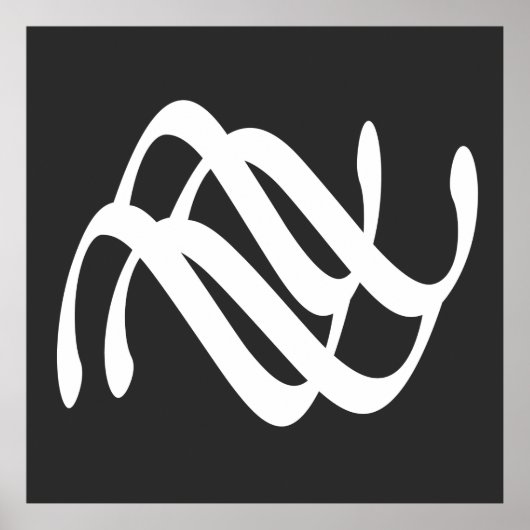 moderne abstrakte Linie Poster (Vorne)