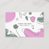 Moderne Abstrakte Linie Zeichnend Visitenkarte (Vorderseite)