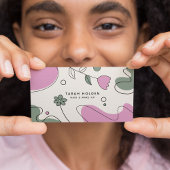 Moderne Abstrakte Linie Zeichnend Visitenkarte