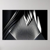 Moderne abstrakte Linien 3D-Architektur Poster (Vorne)