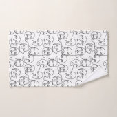 Moderne Abstrakte Linien gegenüber der Kunst der k Badhandtuch Set (Handtuch)