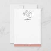 Moderne Abstrakte Linien gegenüber der Kunst der k Dankeskarte (Vorderseite)