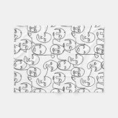 Moderne Abstrakte Linien gegenüber der Kunst der k Fleecedecke (Vorderseite (Horizontal))