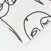 Moderne Abstrakte Linien gegenüber der Kunst der k Fleecedecke (Ecke)