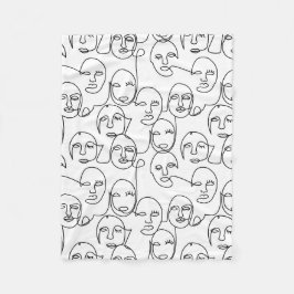 Moderne Abstrakte Linien gegenüber der Kunst der k Fleecedecke