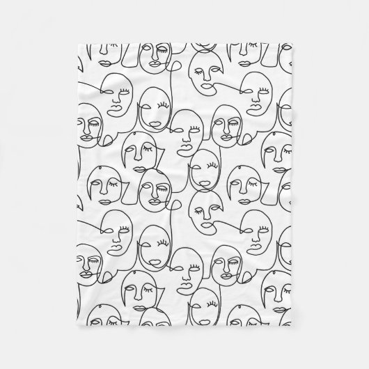 Moderne Abstrakte Linien gegenüber der Kunst der k Fleecedecke (Vorderseite)