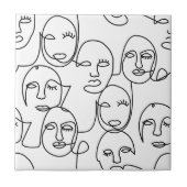 Moderne Abstrakte Linien gegenüber der Kunst der k Fliese (Vorderseite)