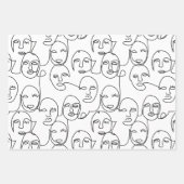 Moderne Abstrakte Linien gegenüber der Kunst der k Geschenkpapier Set (Vorderseite 3)