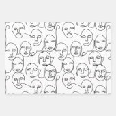 Moderne Abstrakte Linien gegenüber der Kunst der k Geschenkpapier Set (Vorderseite 2)